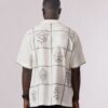 AT Cream linen with brown embroidery - Image 2