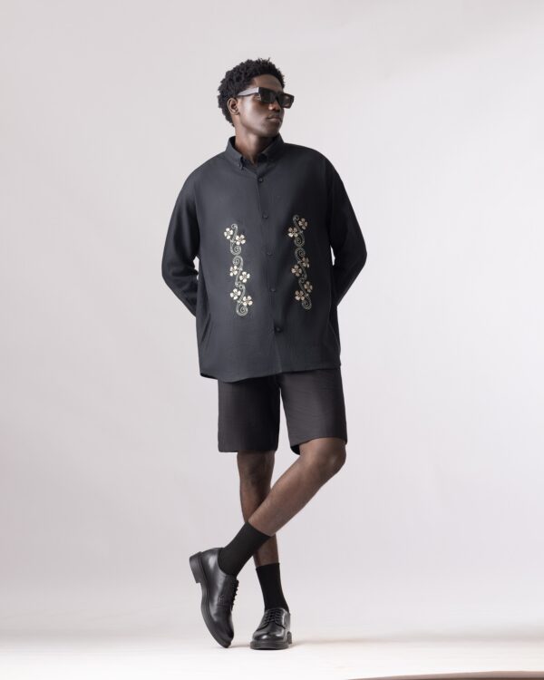 AT Black Embroidered Long Sleeves - Image 3