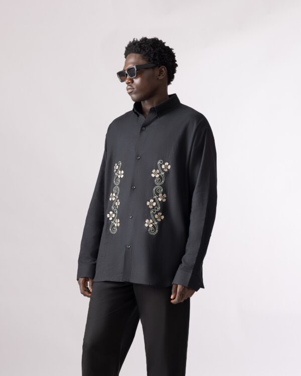 AT Black Embroidered Long Sleeves - Image 2